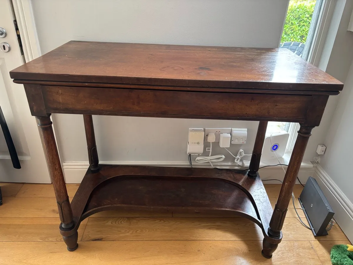 Antique console hall table - Image 1
