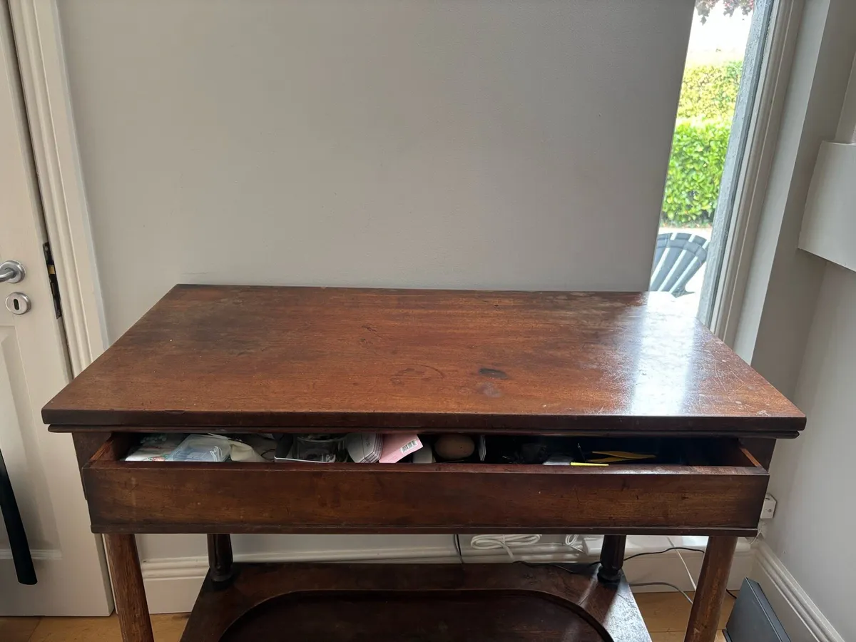 Antique console hall table - Image 2