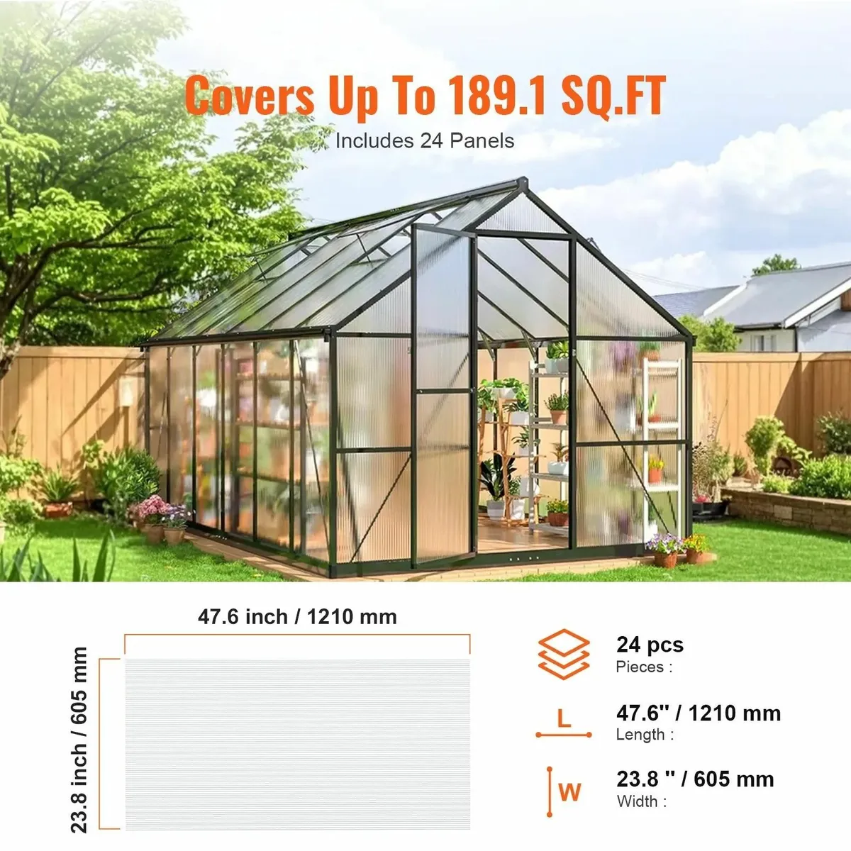 14x Polycarbonate Sheets for  Greenhouse - Image 3