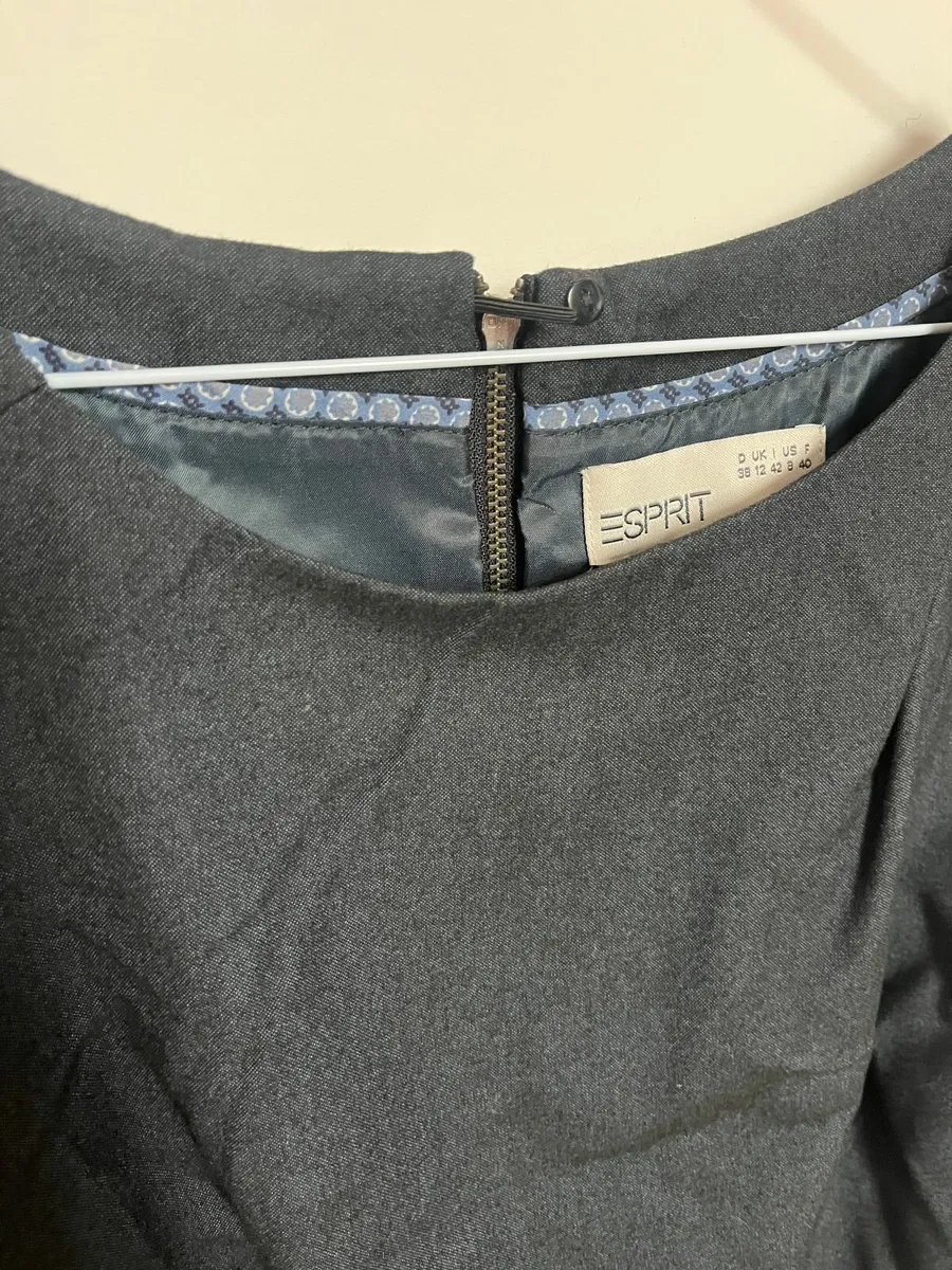 Blue/grey Esprit pinafore - Image 3