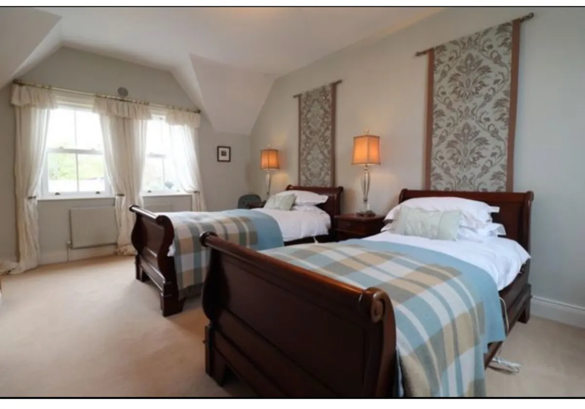 Pair of single Sleigh beds