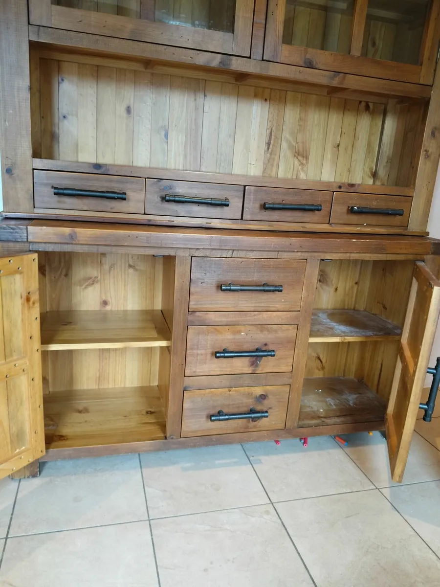 Rustic Style Country Kitchen Dresser - Image 3