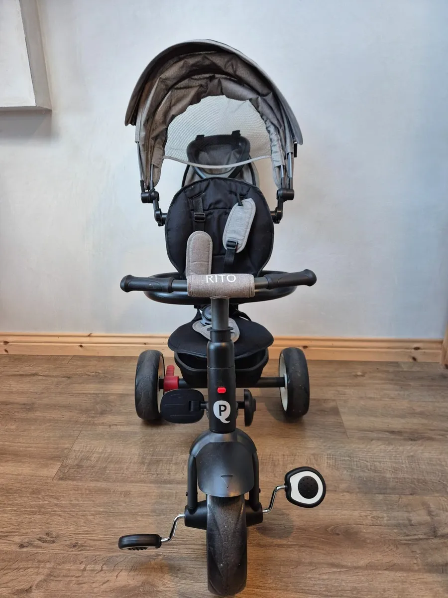 QPlay Rito Star Folding Trike Grey - Image 2