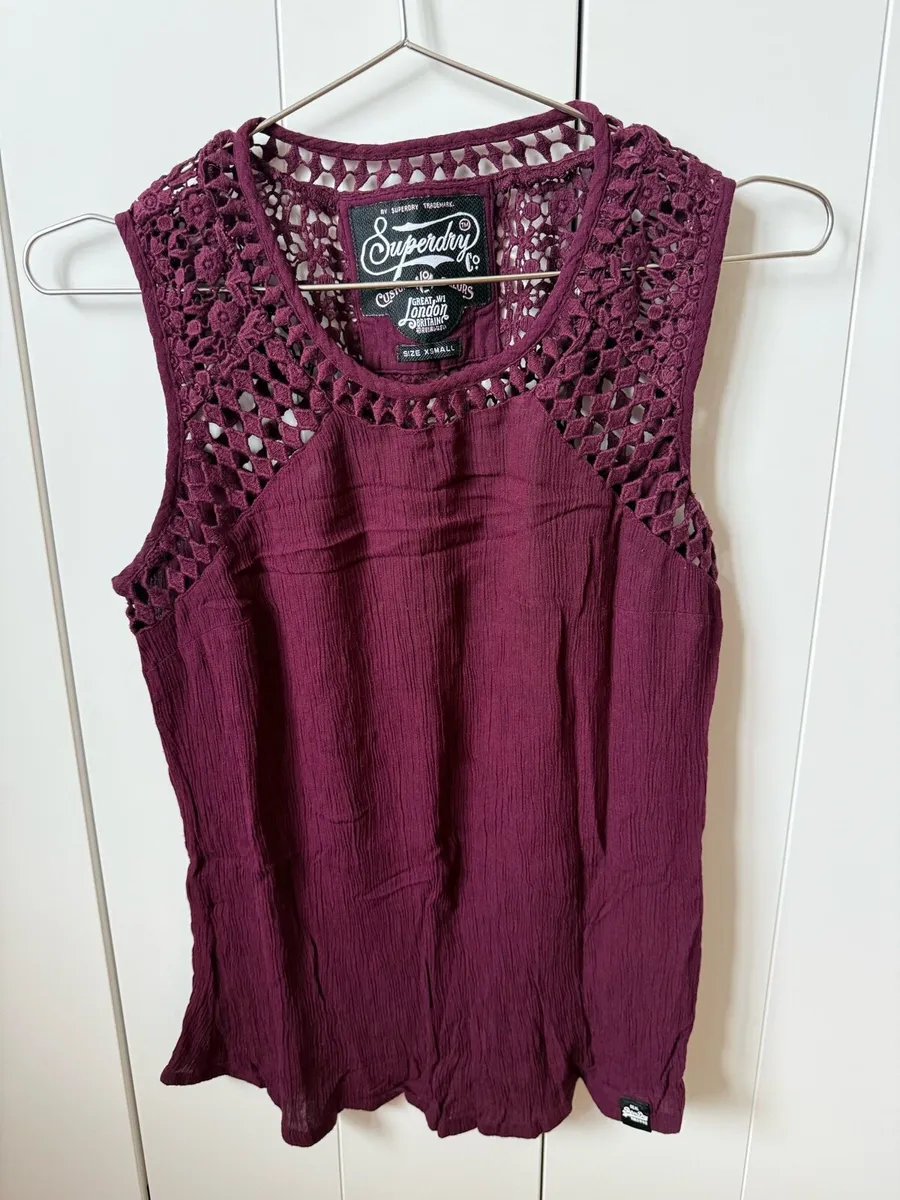 Superdry women ladies sleeveless shirt, tank top - Image 1