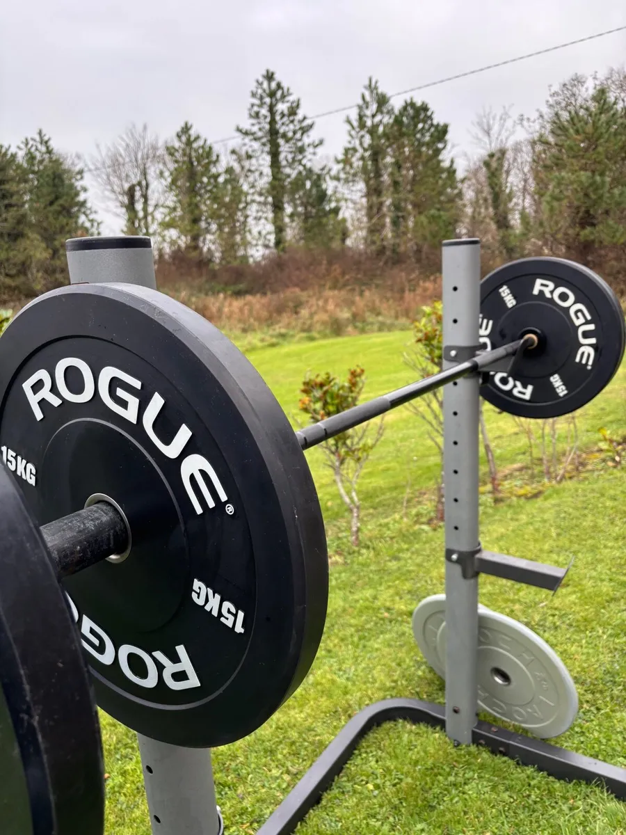 Men's Olympic Bar+70kg weighs,  squat rack - Image 3