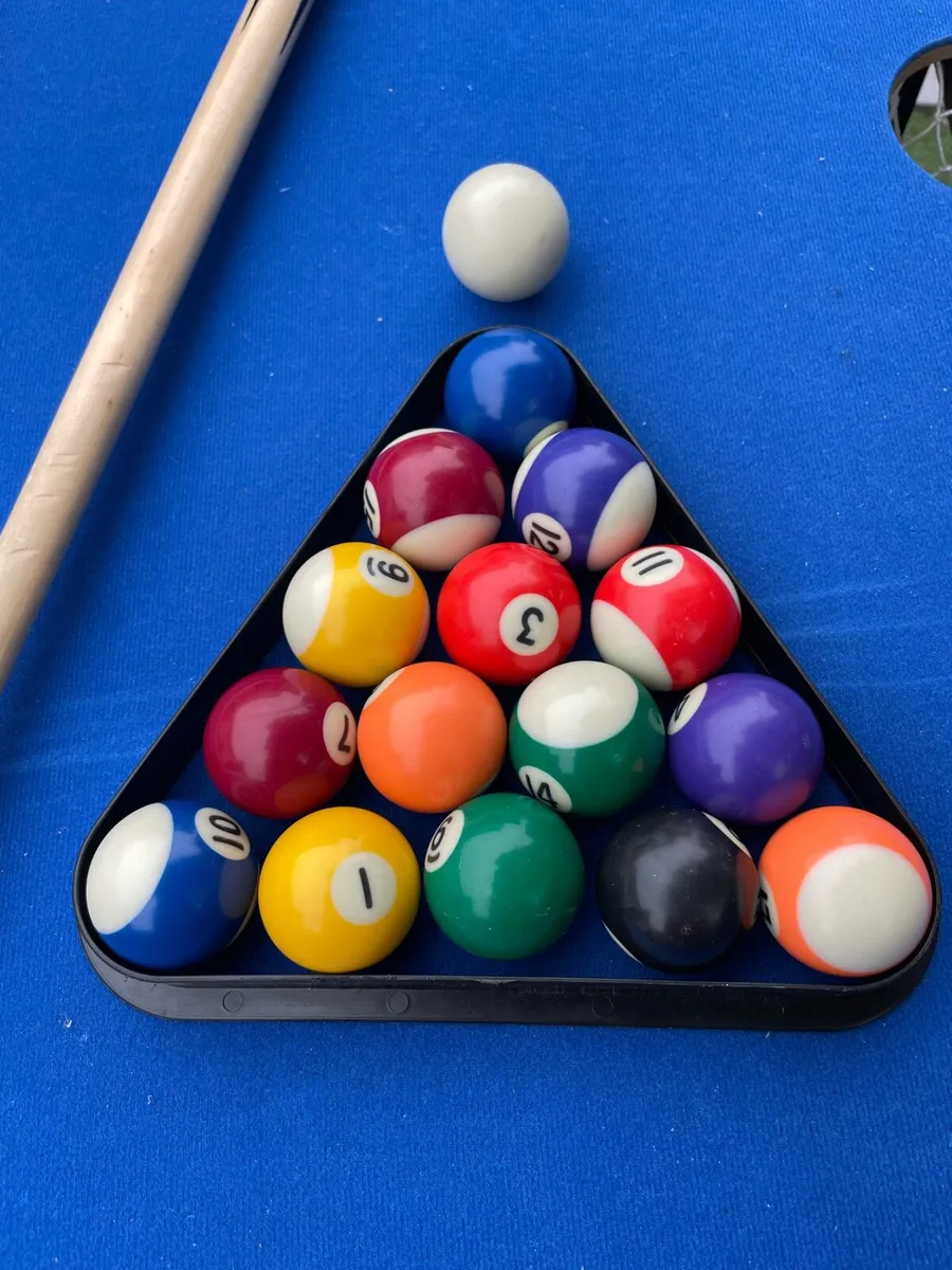 4ft folding games table pool & football - Image 3
