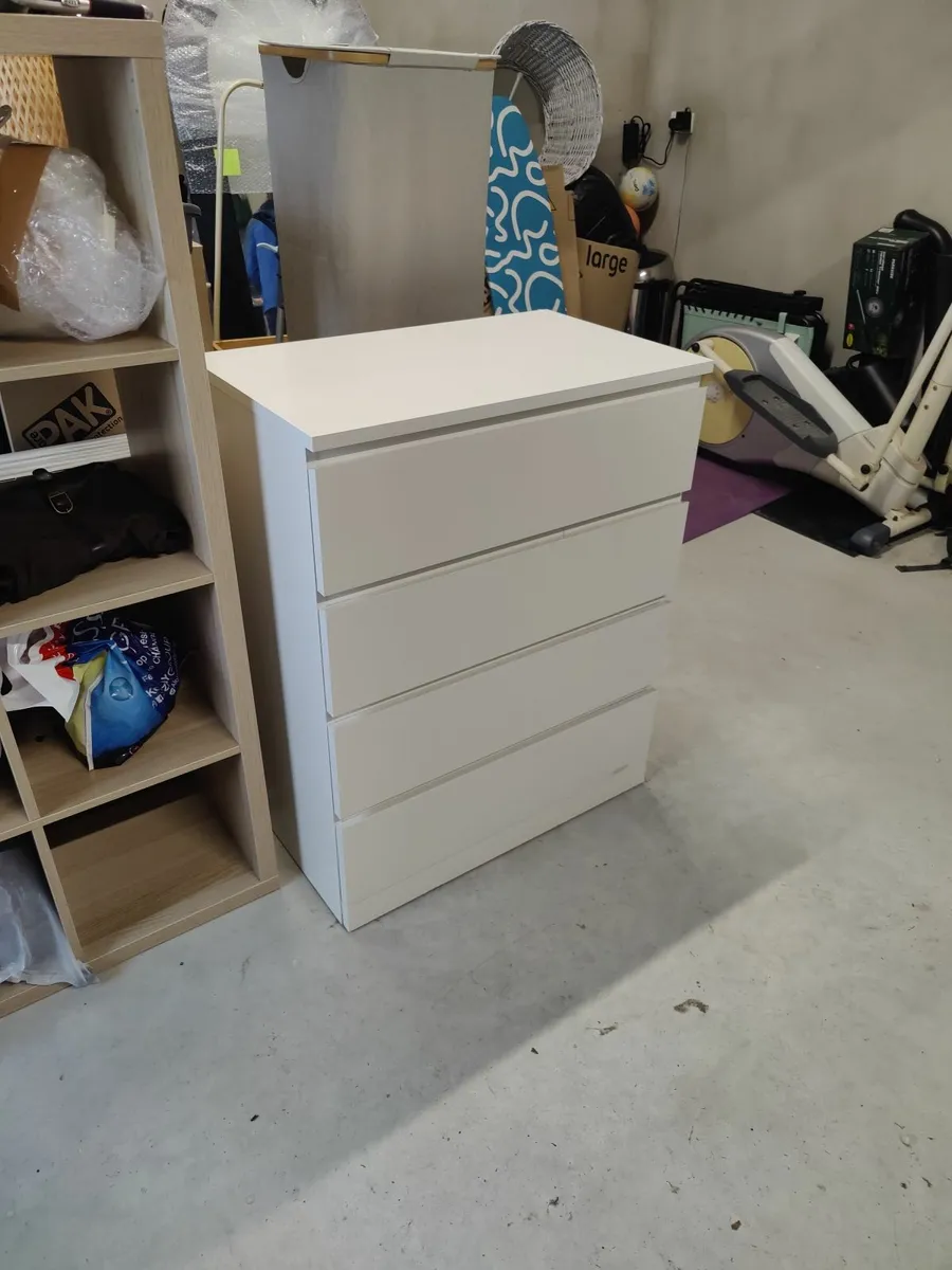 Ikea Malm chest of drawers - white - Image 2