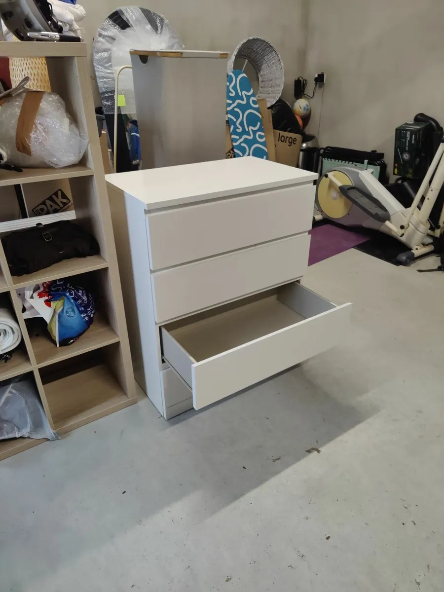 Ikea Malm chest of drawers - white - Image 3
