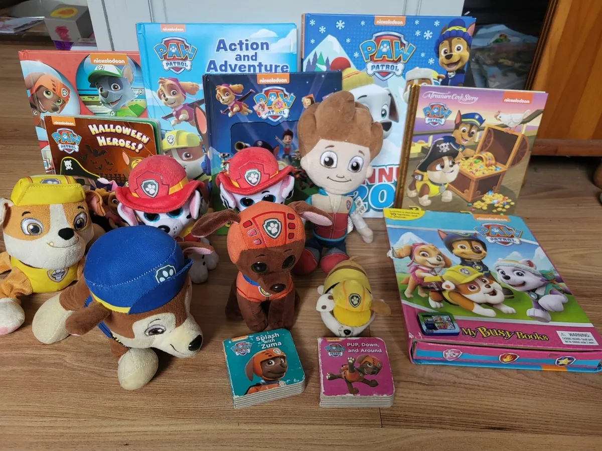 Soft toys and books