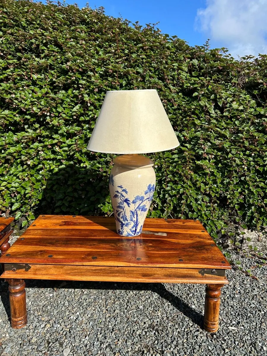 Wooden tables and two lamps for sale !! - Image 4