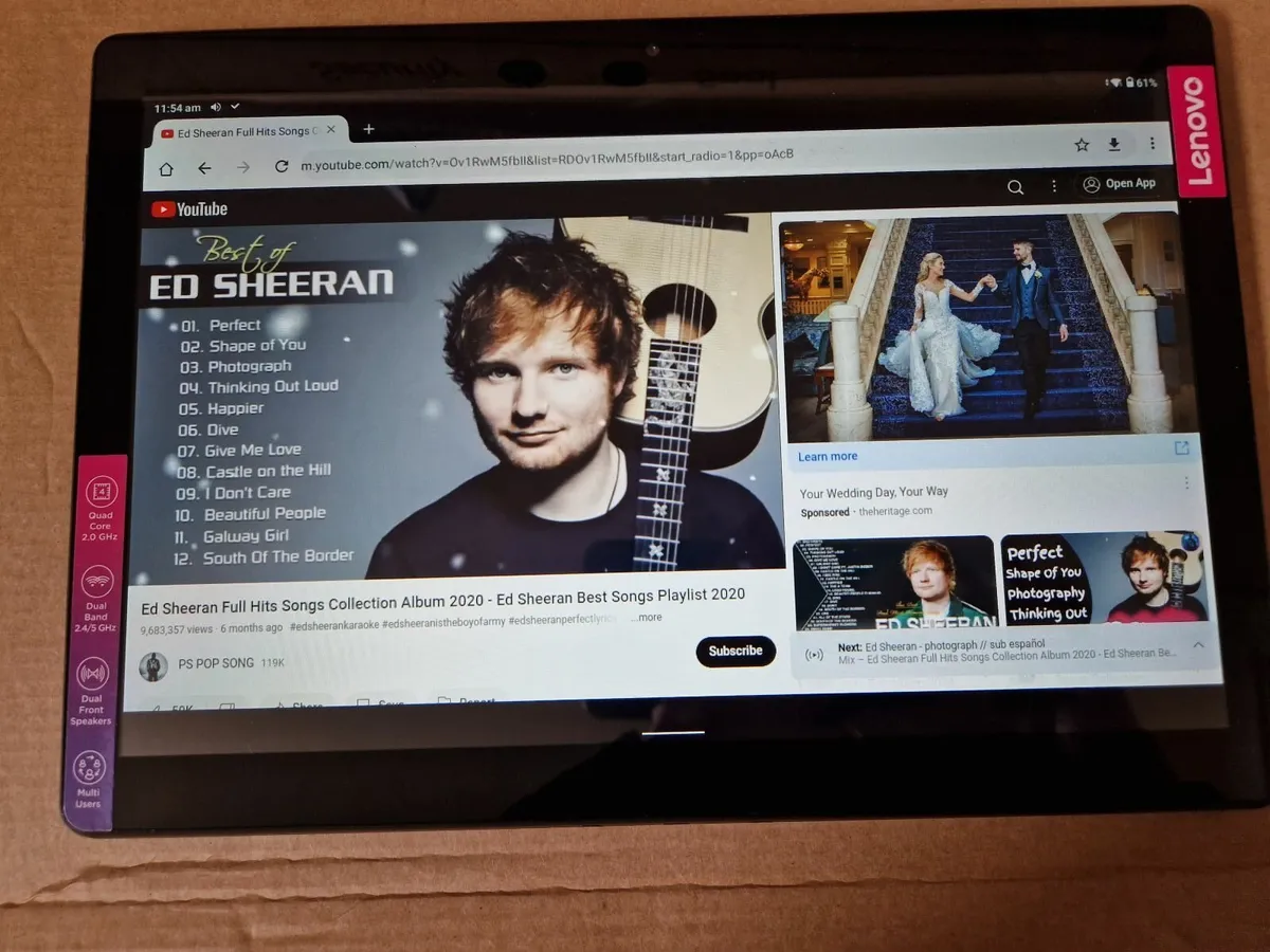 Lenovo 10.1 inch Tablet, Model TB-X505F, 16GB HDD - Image 3