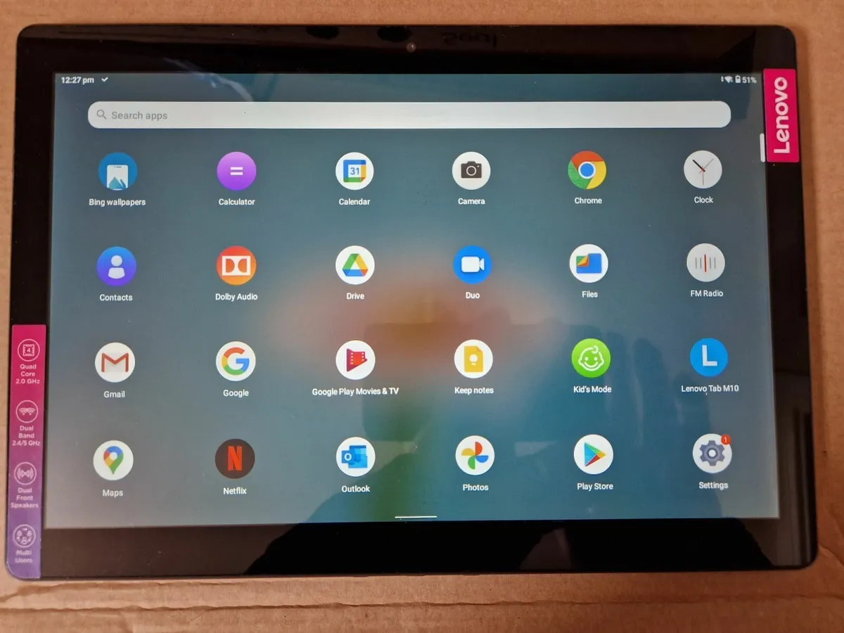 Lenovo 10.1 inch Tablet, Model TB-X505F, 16GB HDD - Image 2