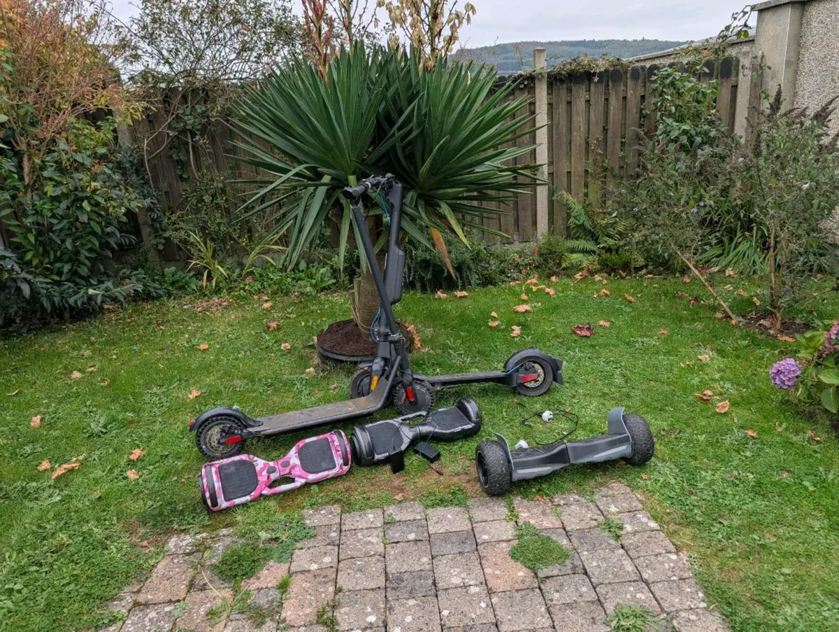 3 Hoverboards & 2 electric scooters parts/repair - Image 2