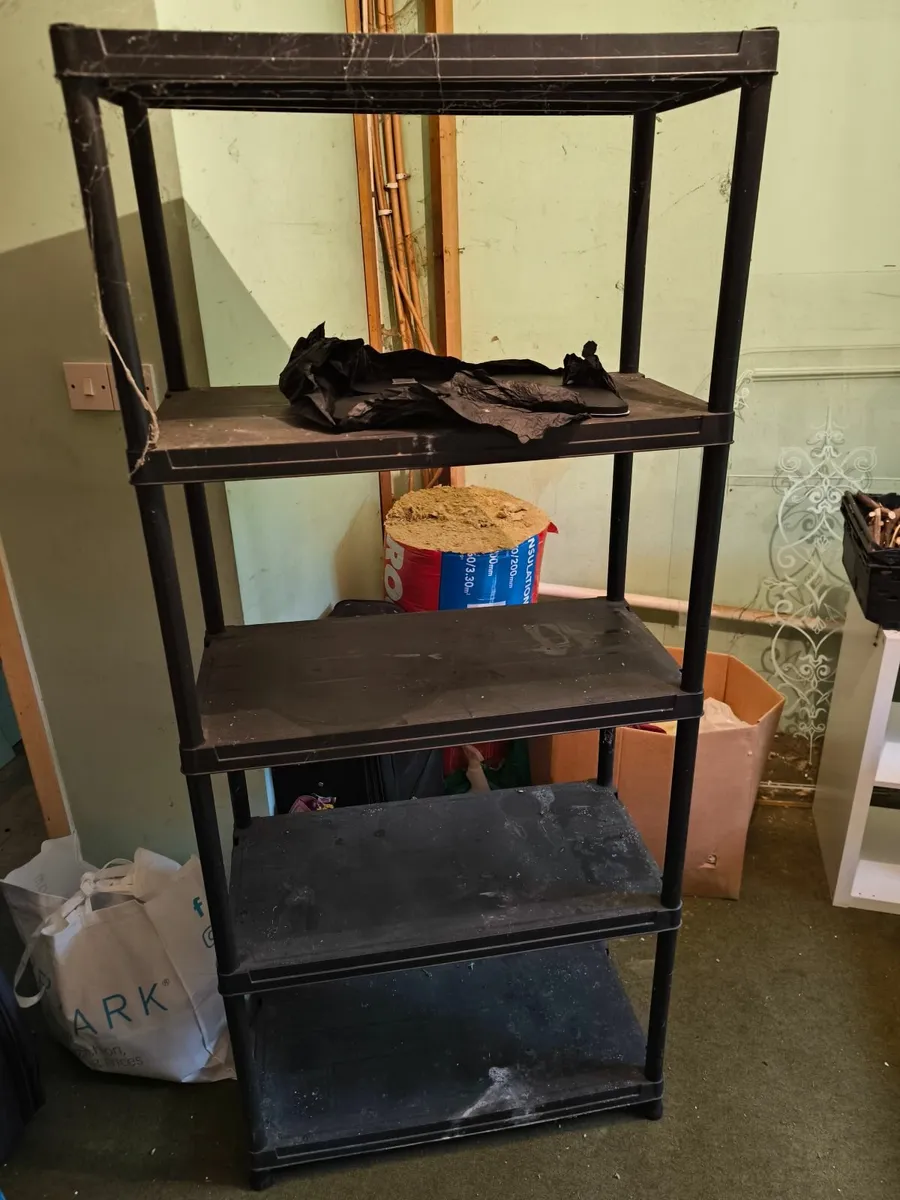 5 Shelf Plastic Shelving Unit (x2) - Image 1