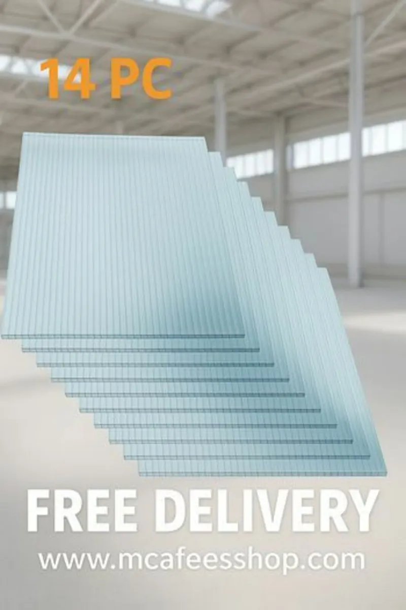 14x Polycarbonate Sheets for Greenhouse - Image 1