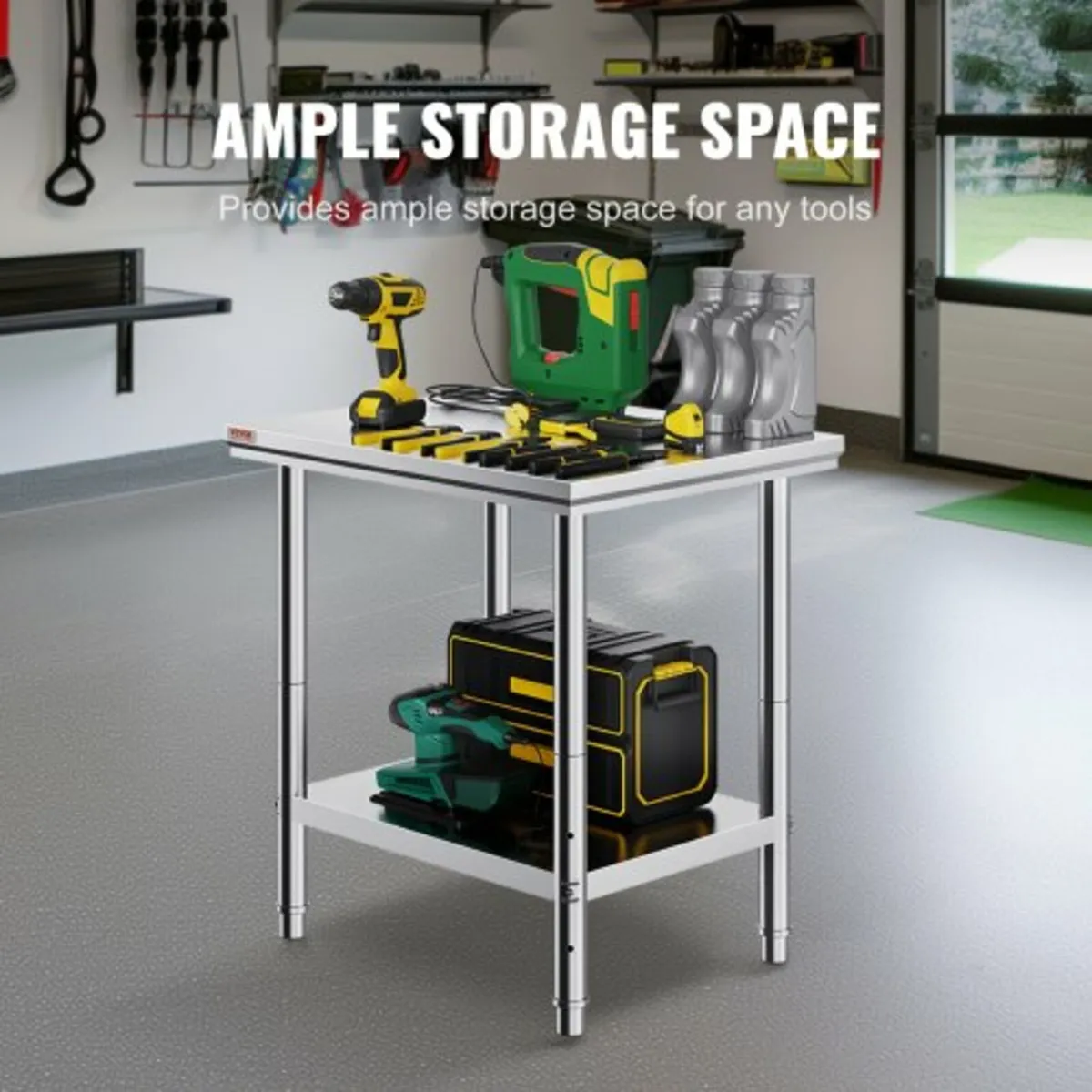 Work Table 24 x 30 x 32 Inches NSF Stainless Steel - Image 4