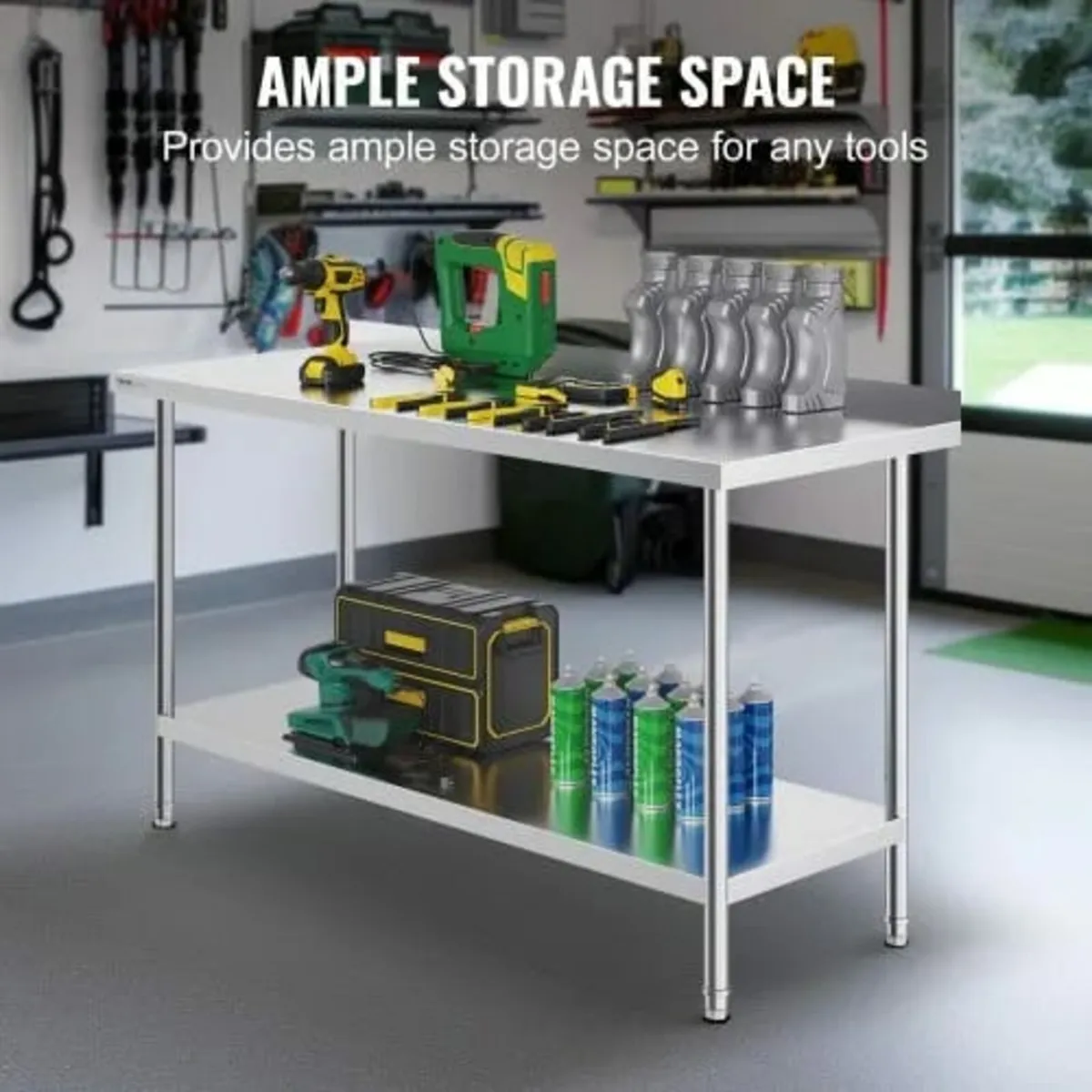 24 x 60 x 36 Inch Stainless Steel Work Table, Comm - Image 4