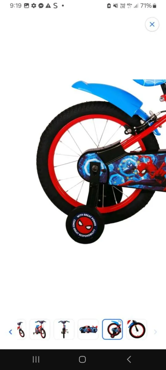 Boys spiderman Bike - Image 1