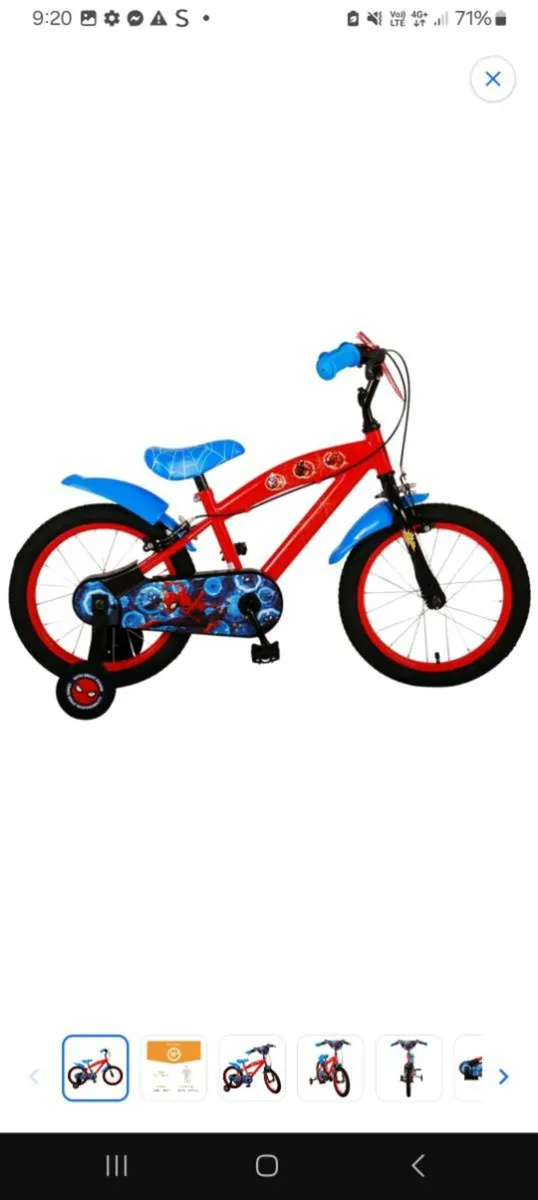 Boys spiderman Bike - Image 2