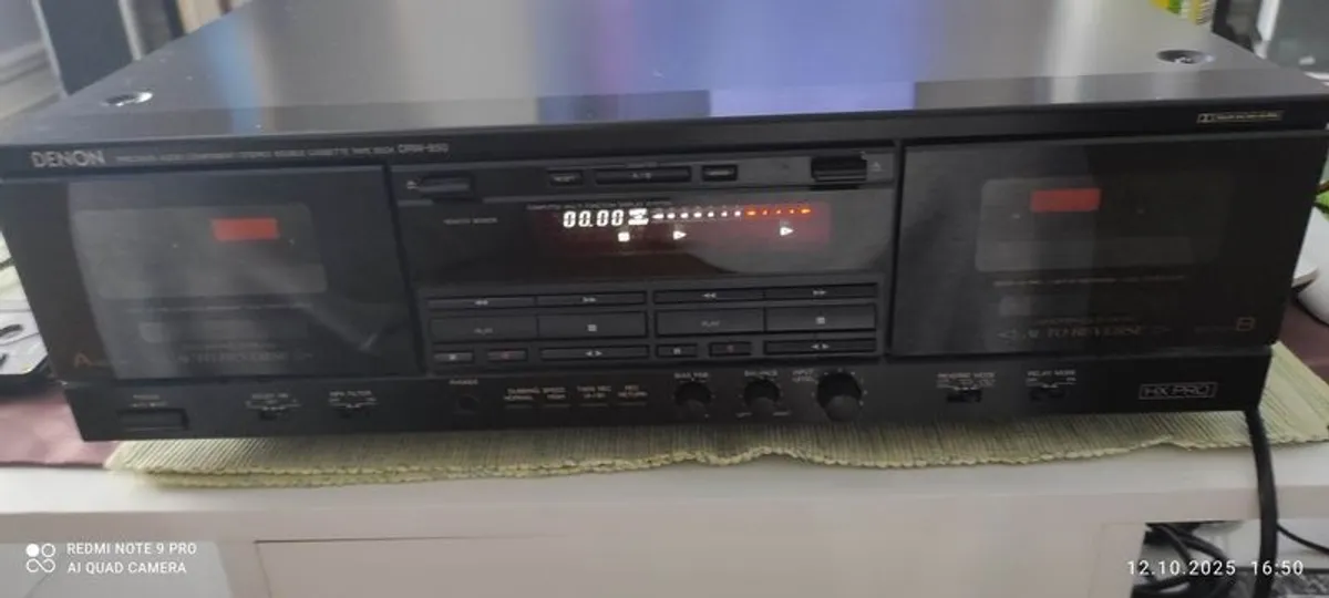 Top - High Quality  Vintage Amazing Denon Drw850 - Stereo-double- Cassette-deck - Image 1