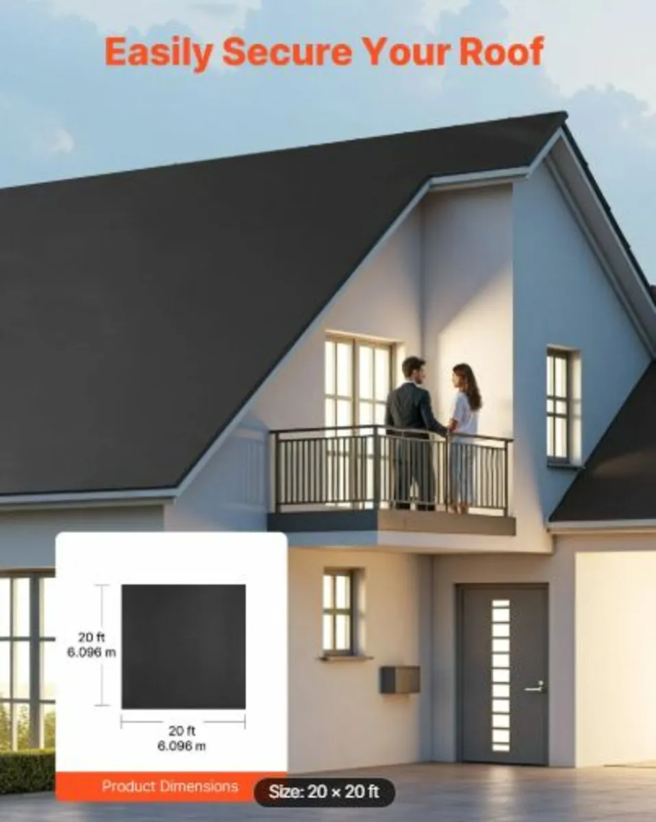 Roll Roofing, 20 x20 ft,45 mil EPDM Rubber Roofing - Image 4