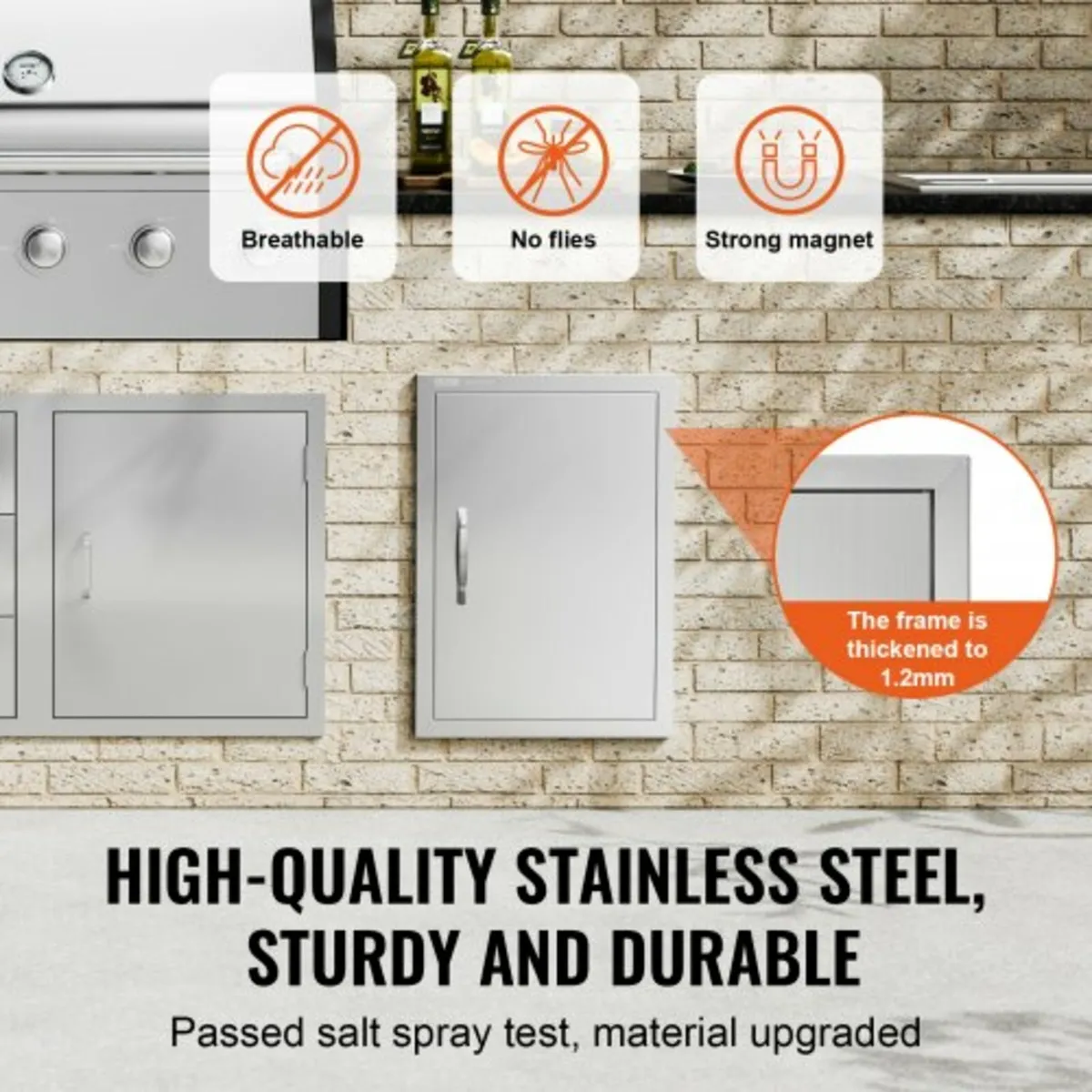 BBQ Access Door, 457x610 mm Single Outdoor Kitchen - Image 3