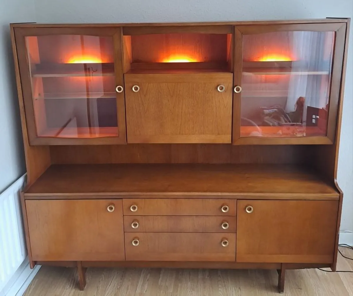 Mid Century Teak Display Cabinet / Sideboard (A. Younger A-Line - Image 1