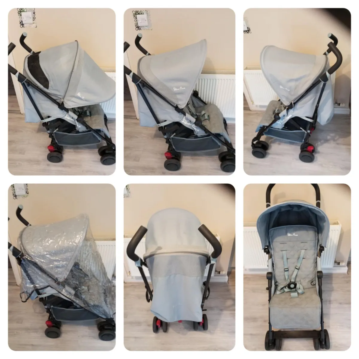 Silver cross pop stroller. Also has rain cover. - Image 1