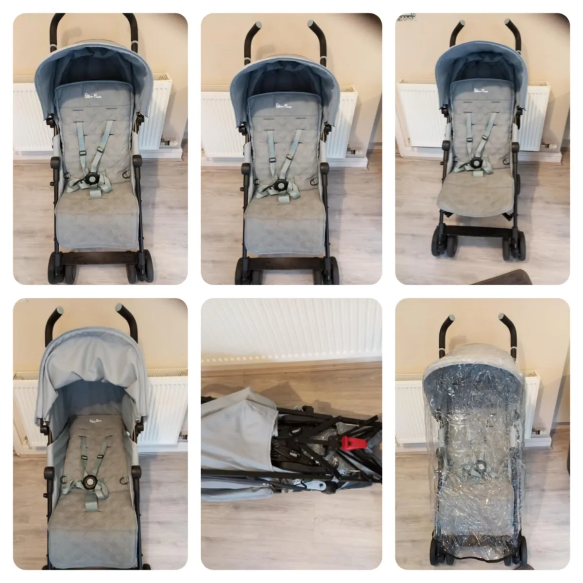Silver cross pop stroller. Also has rain cover. - Image 2