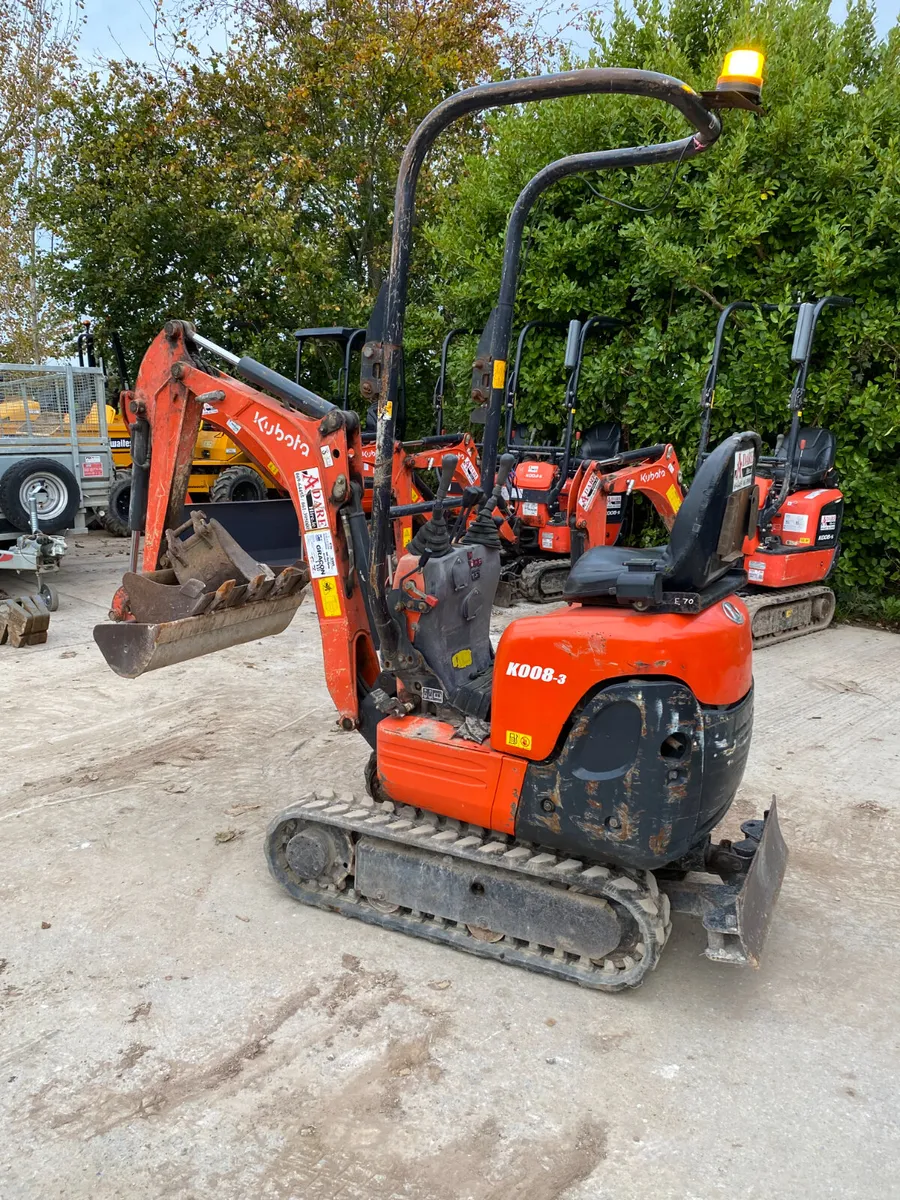 Kubota K008-3 Micro Excavator For Sale - Image 2