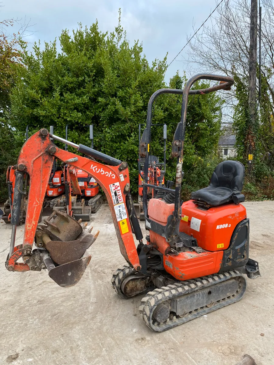 Kubota K008-3 Micro Excavator For Sale - Image 1