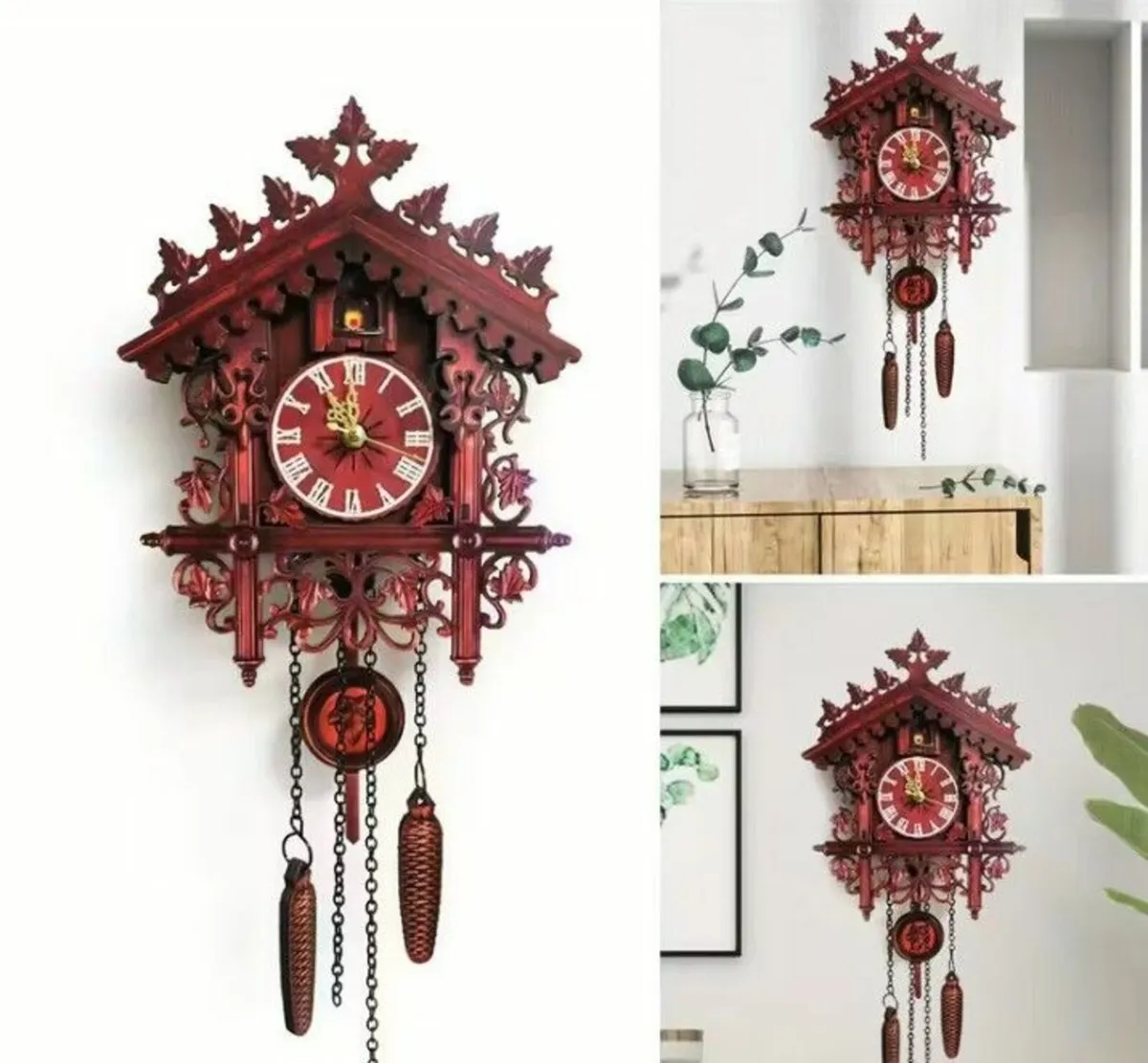 Cuckoo Clock Wall Clock Wood Black Forest Clock - Image 1