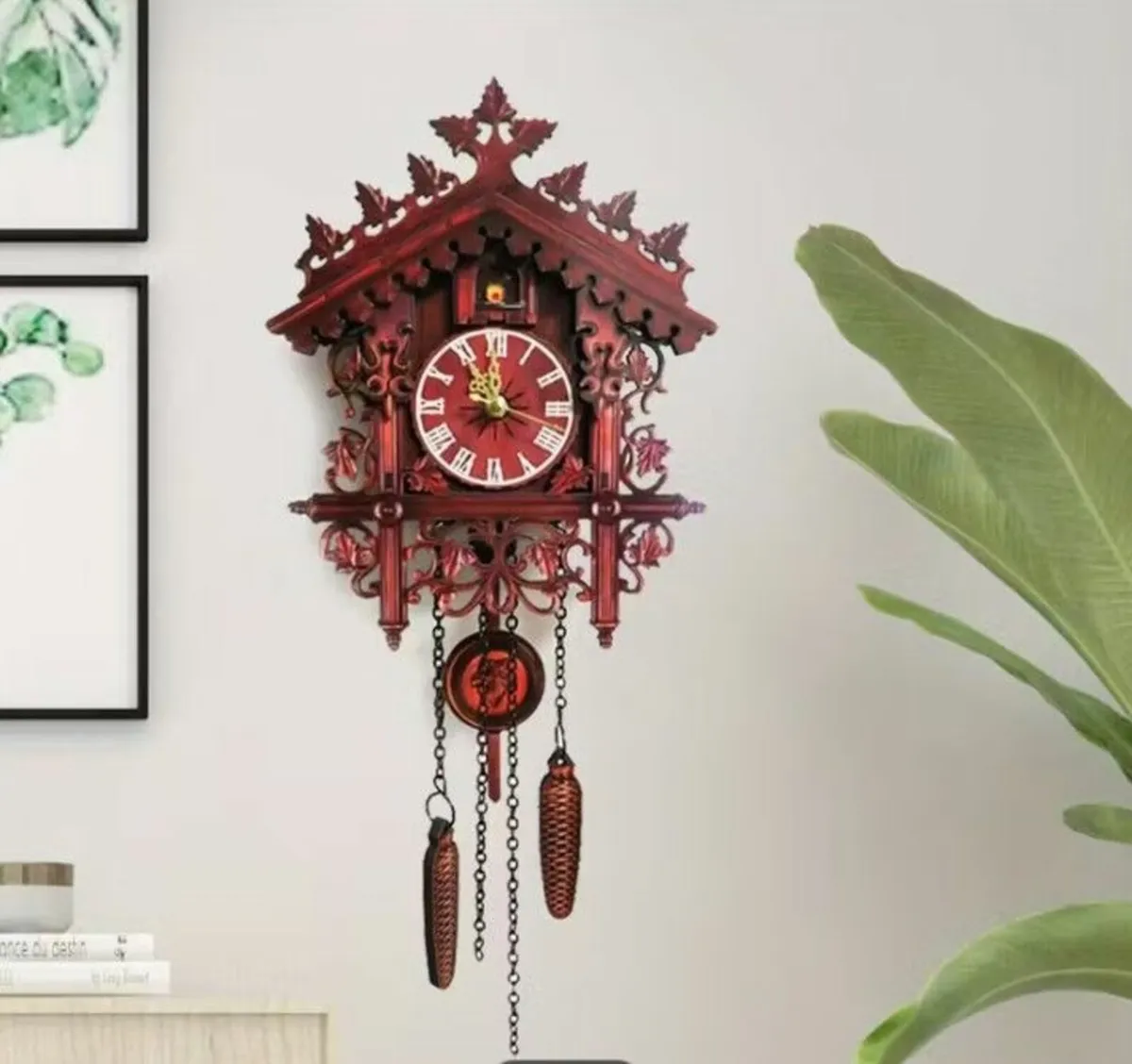 Cuckoo Clock Wall Clock Wood Black Forest Clock - Image 3