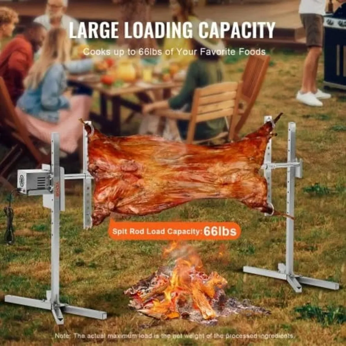 Electric BBQ Rotisserie Grill Kit, 56 Inch 132 lbs - Image 3