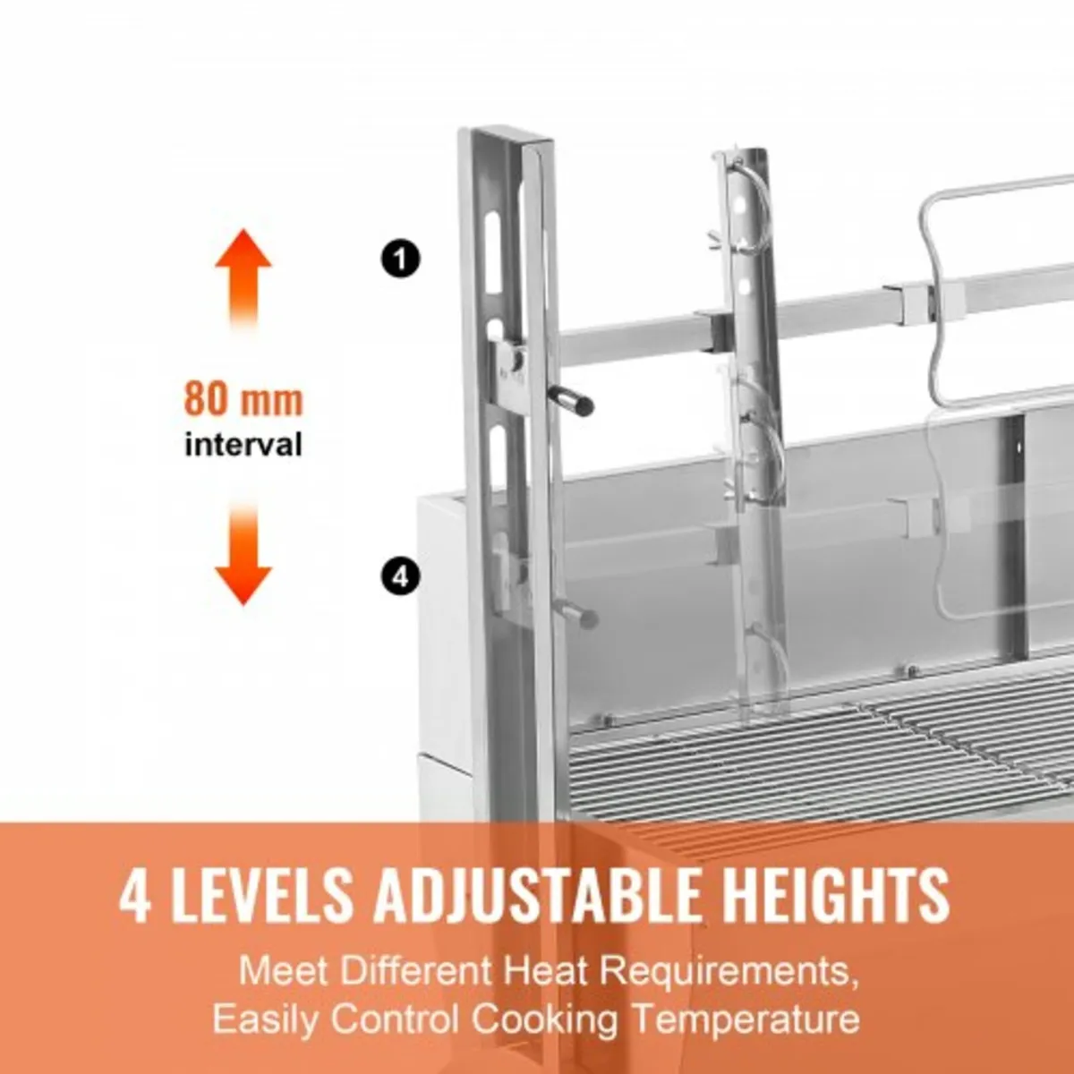 Upgrade Rotisserie Grill, 35 Inch 90 Lbs Capacity, - Image 2
