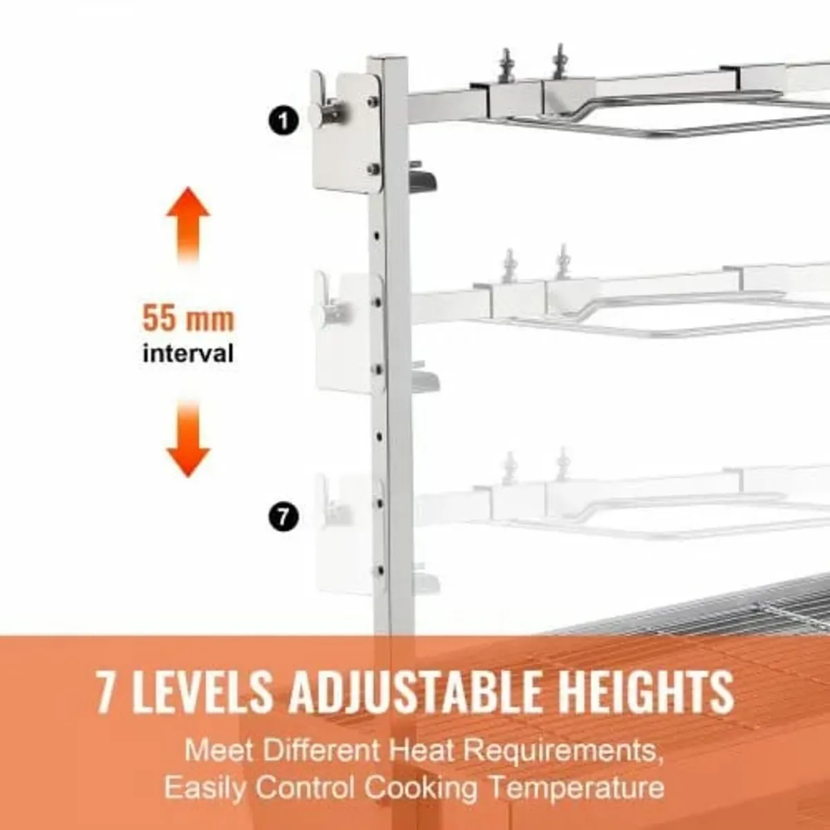 Upgrade Rotisserie Grill, 35 Inch 90 Lbs Capacity, - Image 4