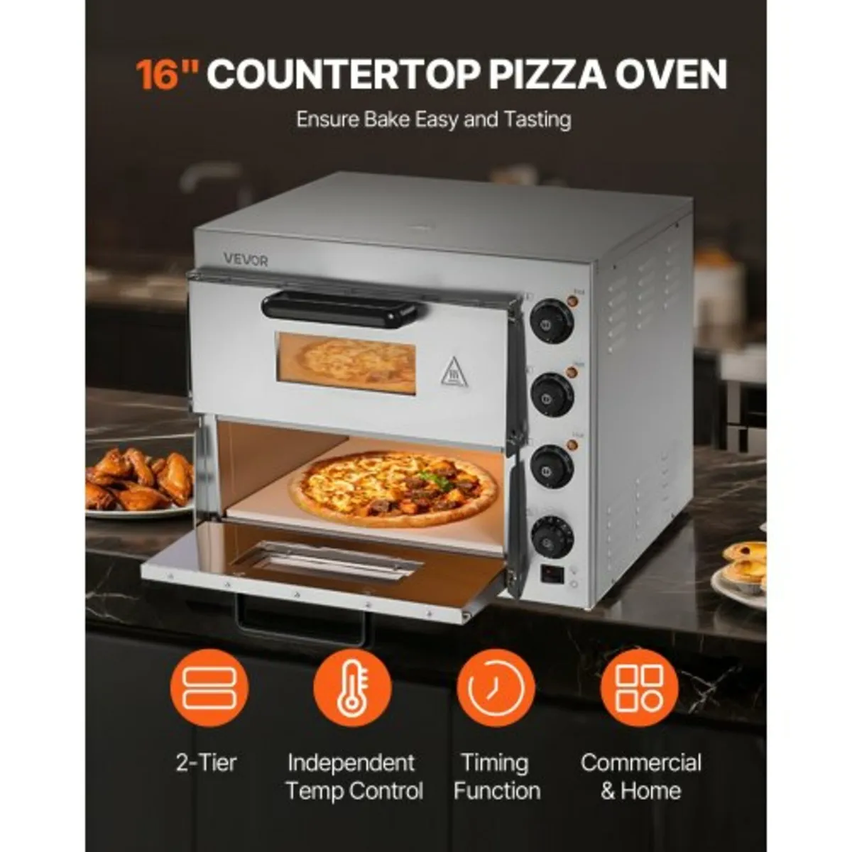 Commercial Countertop Pizza Oven Electric Pizza Ov - Image 2