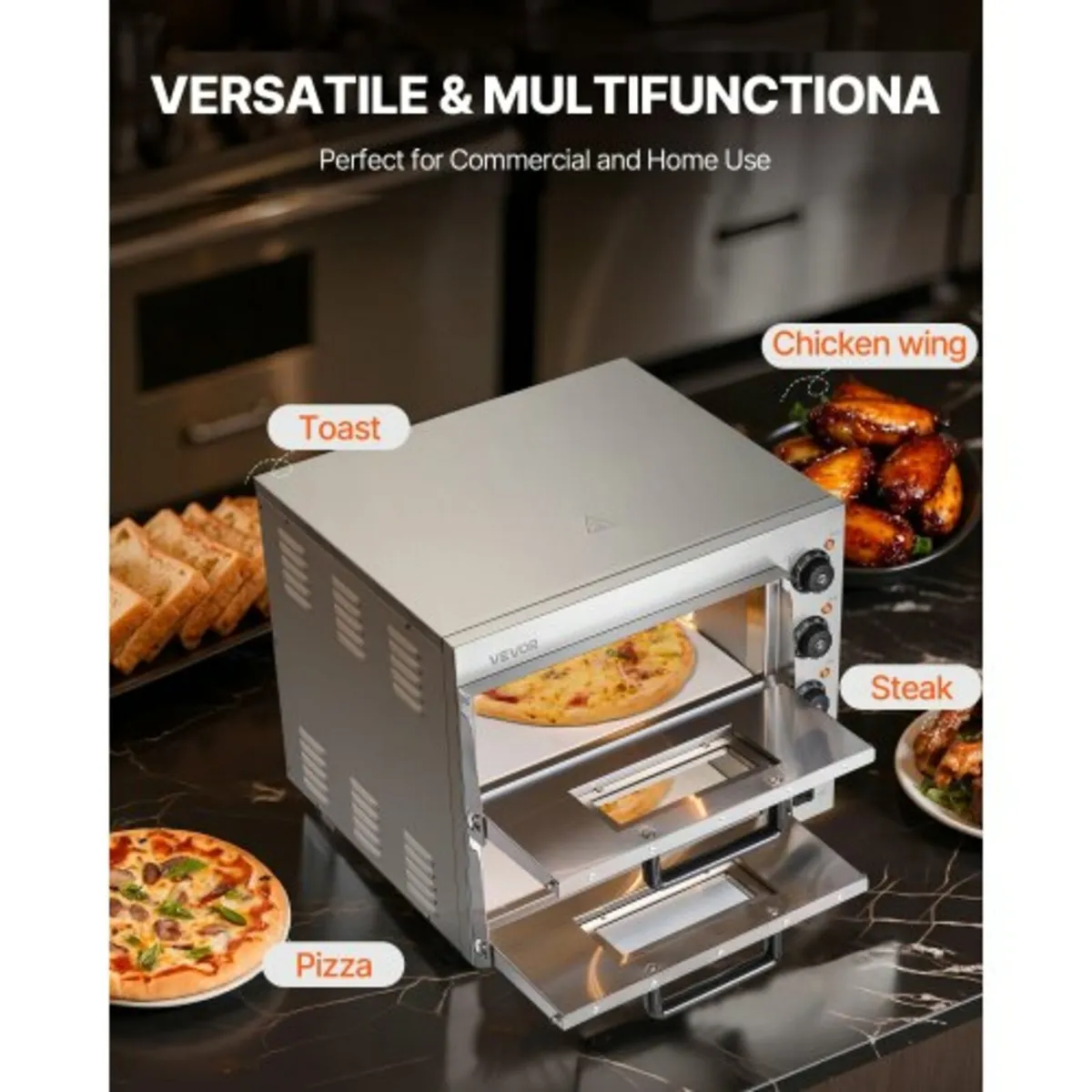 Commercial Countertop Pizza Oven Electric Pizza Ov - Image 4