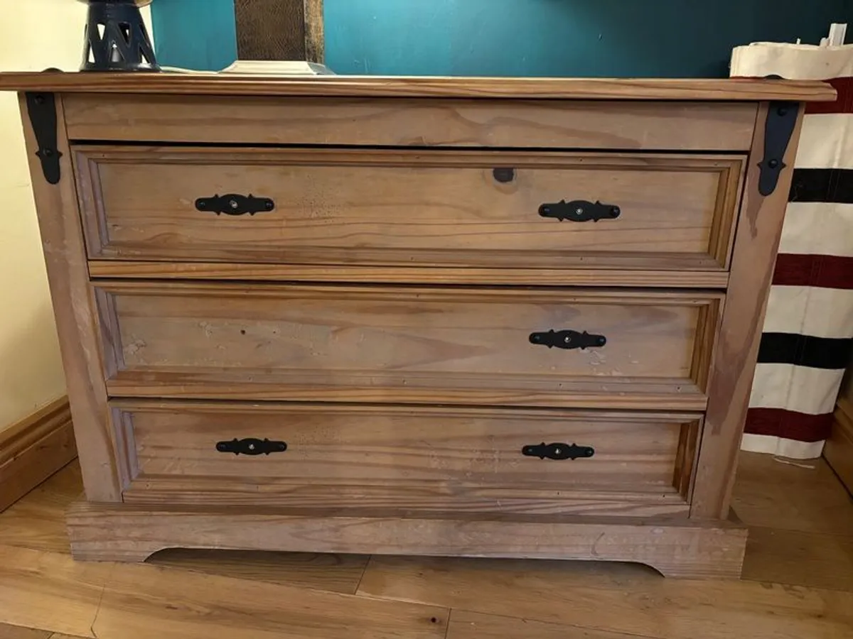 Solid Wood Mexican Pine Chest - Image 1