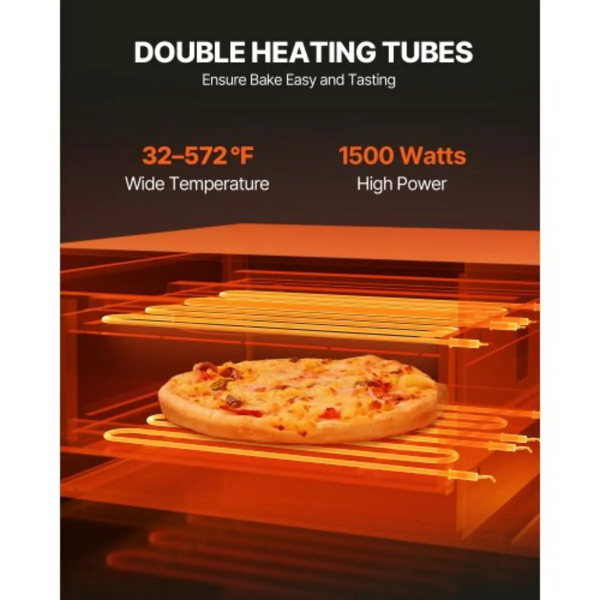 Electric Pizza Oven for Countertops, 12-inch, 1500 - Image 3
