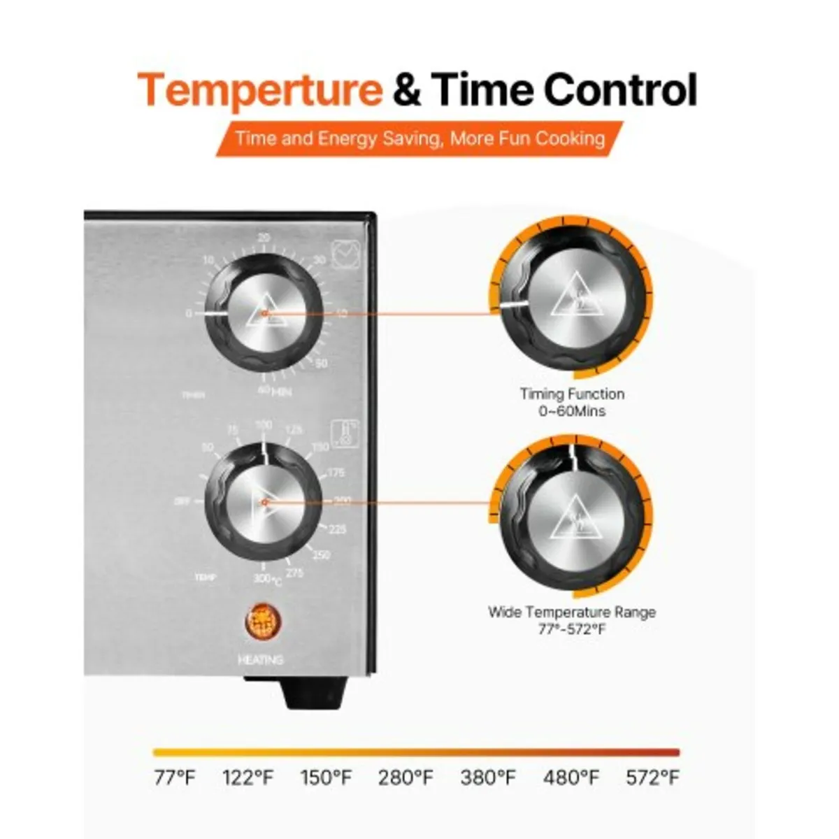 Electric Pizza Oven, 12-inch Countertops Pizza Ove - Image 3
