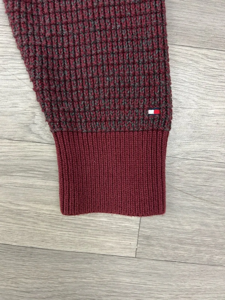 Tommy Hilfiger Half Button Knitted Cotton Jumper - Image 3