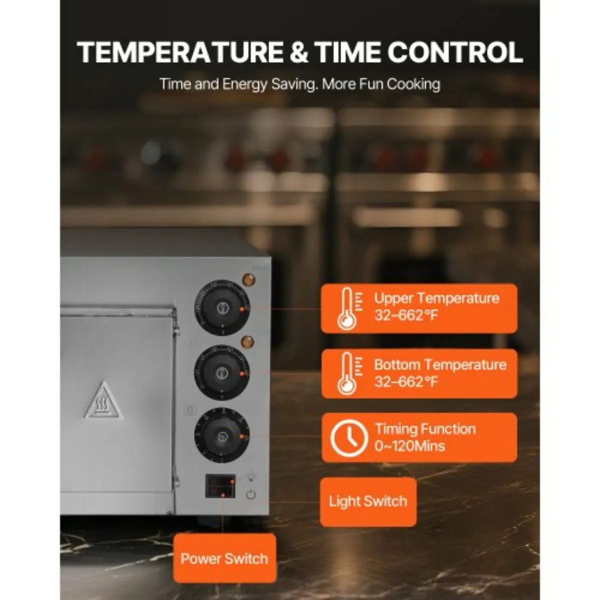 Commercial Countertop Pizza Oven Electric Pizza Ov - Image 3