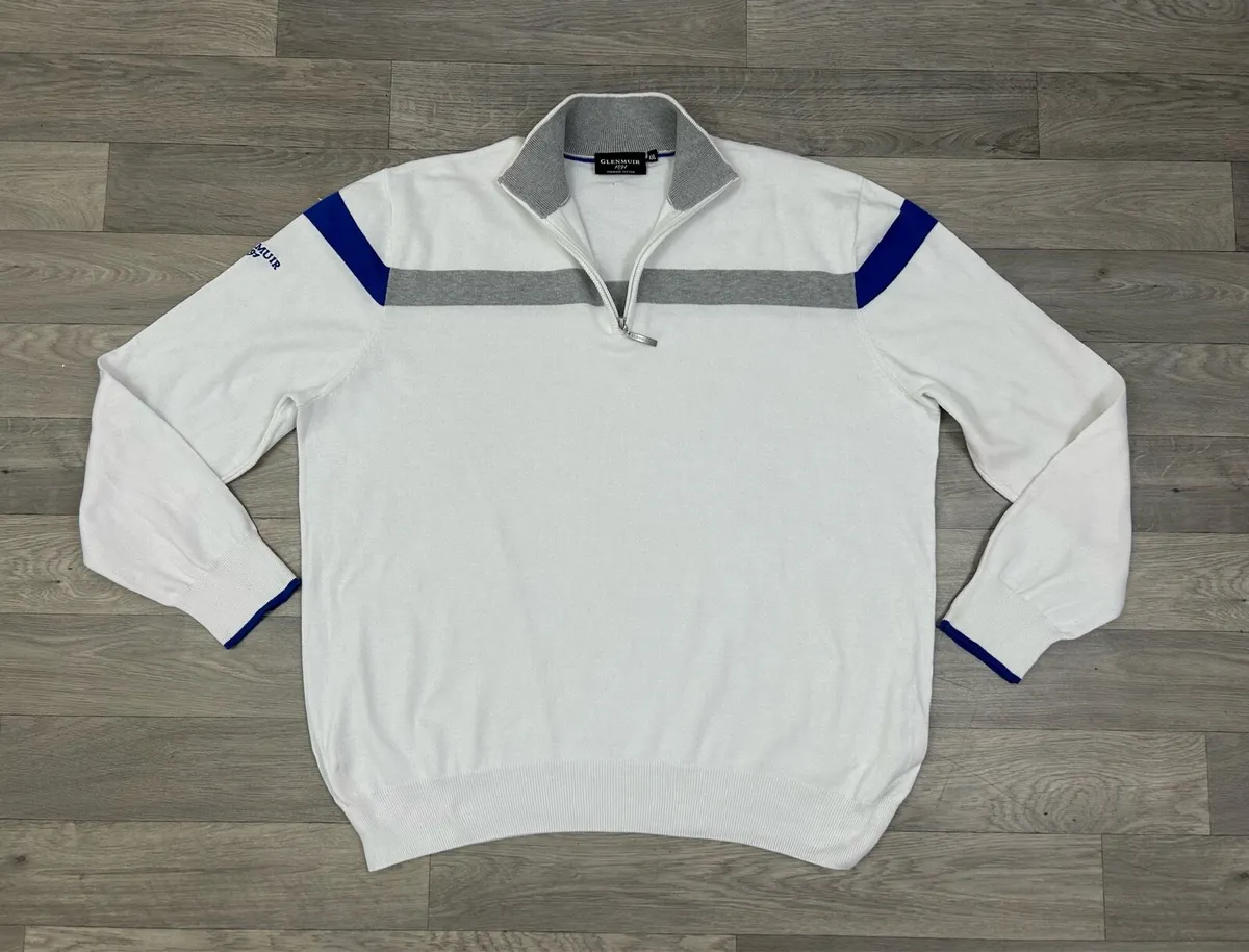 Glenmuir 1891 Half Zip Cotton Golf Jumper XXL - Image 1