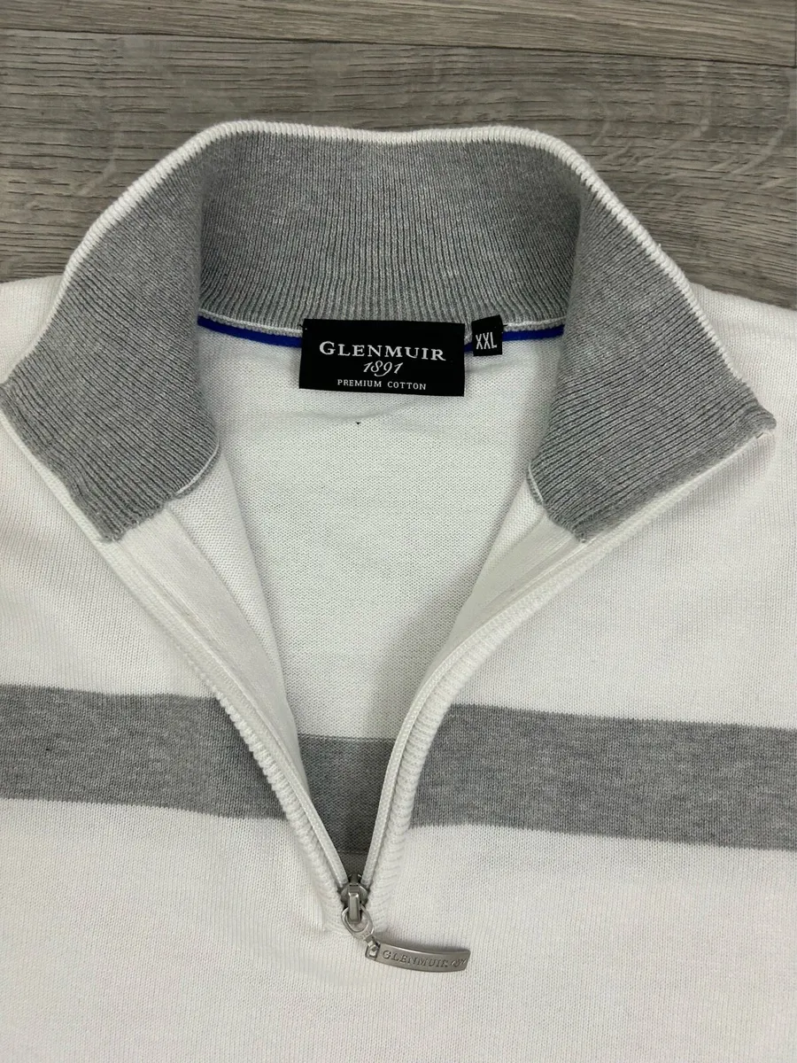 Glenmuir 1891 Half Zip Cotton Golf Jumper XXL - Image 4