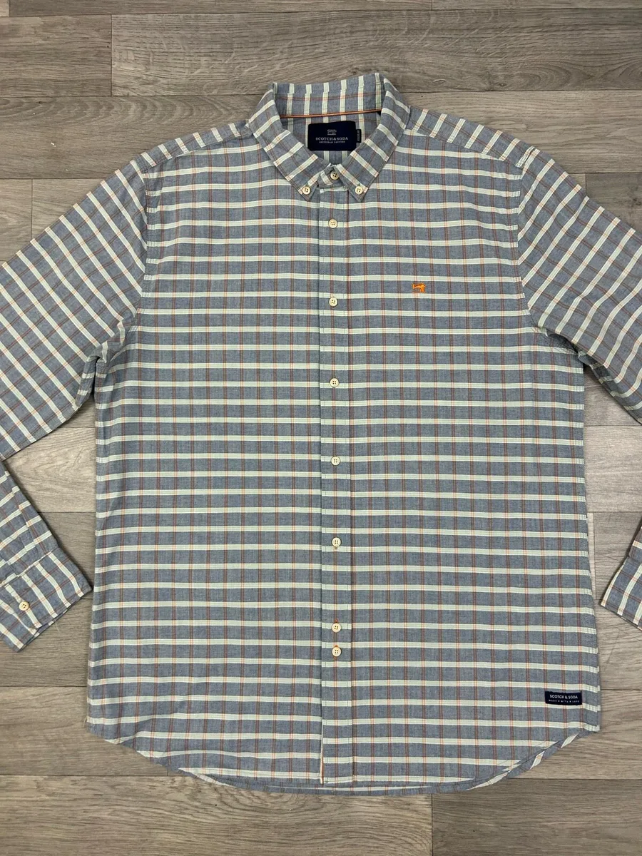 Scotch & Soda Button Down Check Shirt Mens XL - Image 2