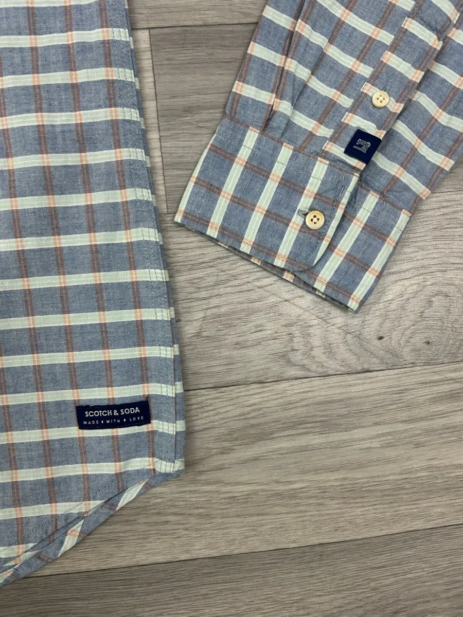 Scotch & Soda Button Down Check Shirt Mens XL - Image 3