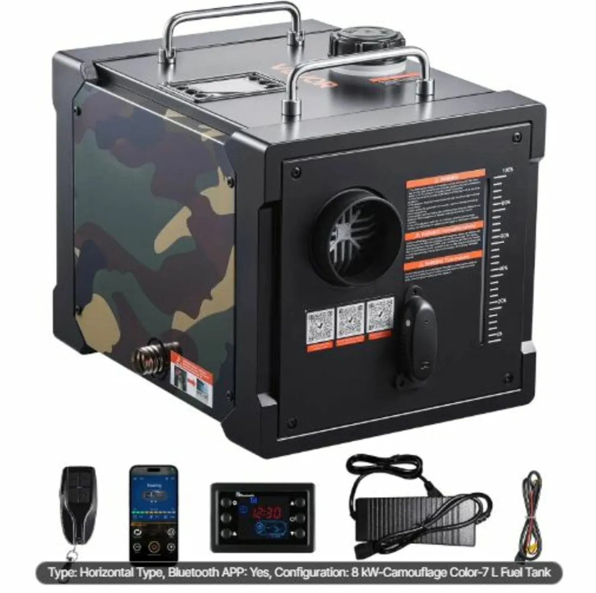 Diesel Heater,8KW, DC 12V/24V,All in One Portable - Image 1