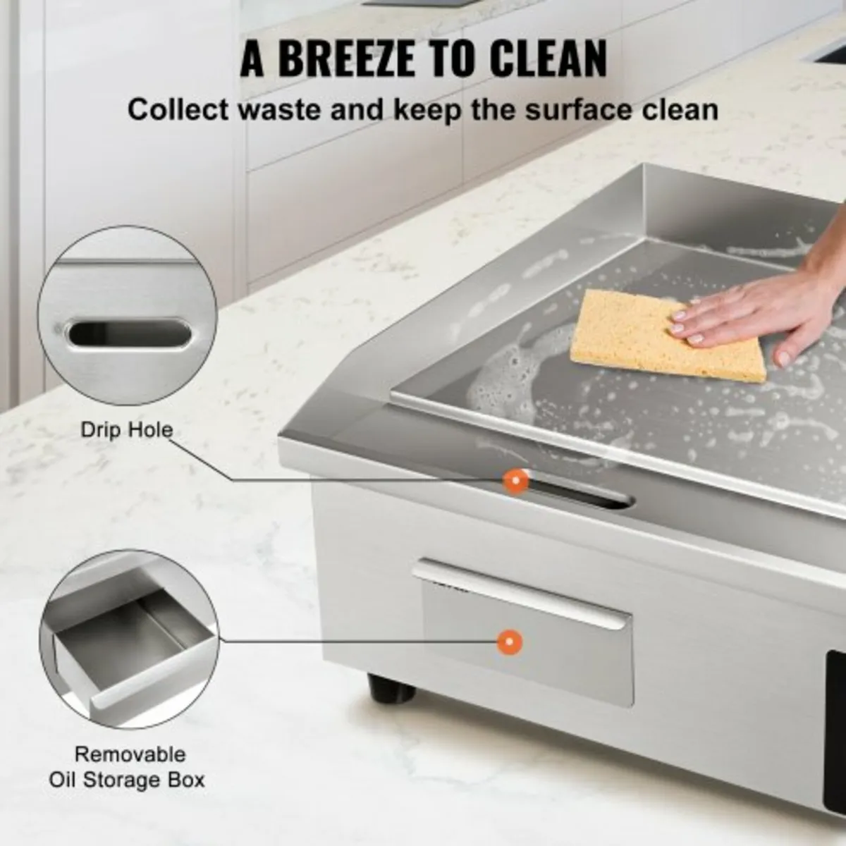 3000W 53.3 cm Commercial Electric Countertop Gridd - Image 4