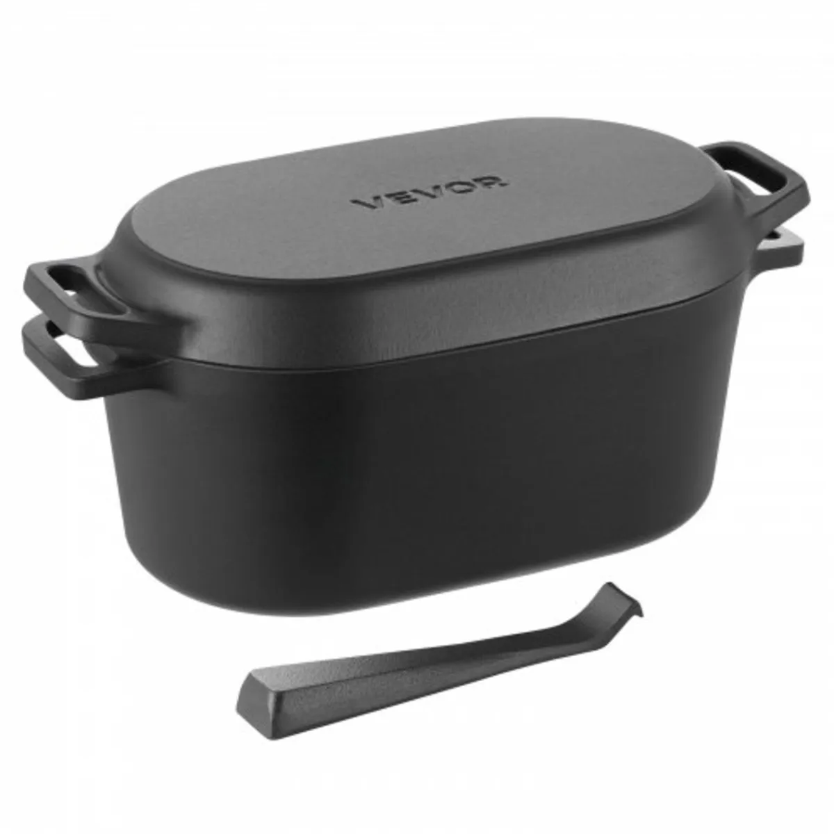 Enameled Cast Iron Dutch Oven, 3.3L Pot with Lid a - Image 1